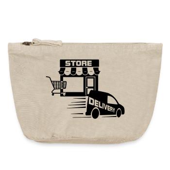 Online store and delivery with - Vintage Zip Pouch 18 x 21 cm - vintage sand  - Front