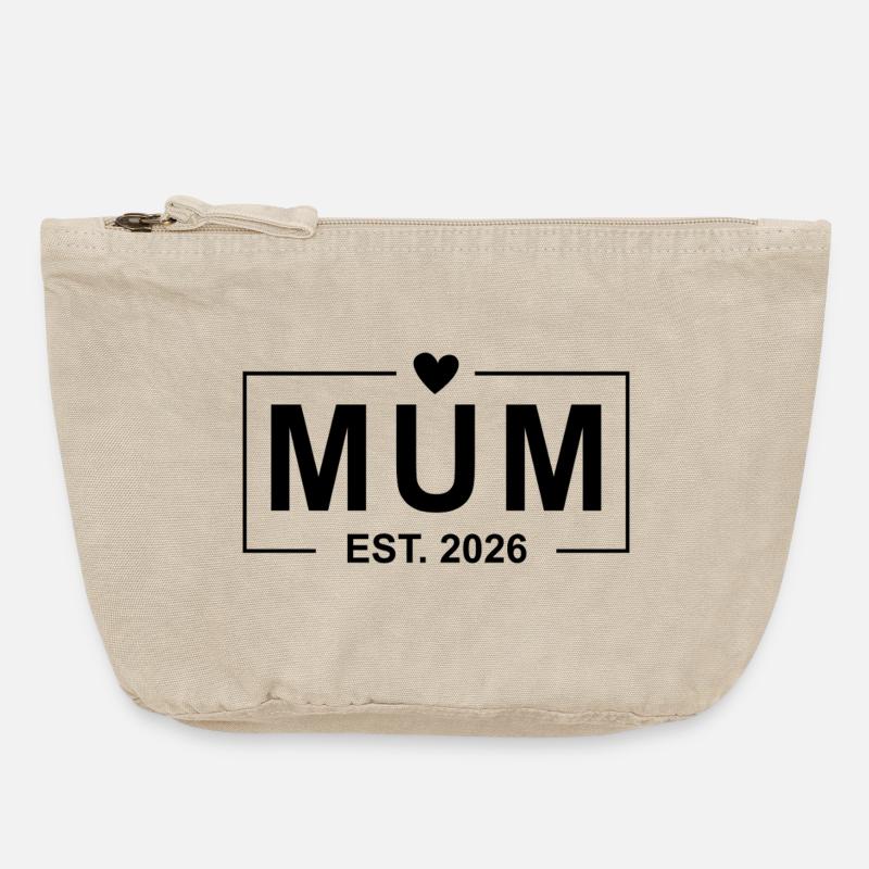 Mutter gestorben 2026 - Vintage Reißverschluss-Täschchen (18 x 21 cm) - Vintage Sand