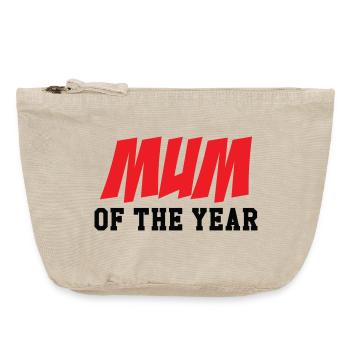 Mom of the Year - Mother's Day - Vintage Zip Pouch 18 x 21 cm - vintage sand  - Front