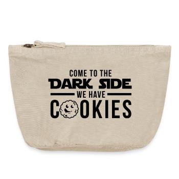 come to the dark side we habe cookies - Vintage Zip Pouch 18 x 21 cm - vintage sand  - Front
