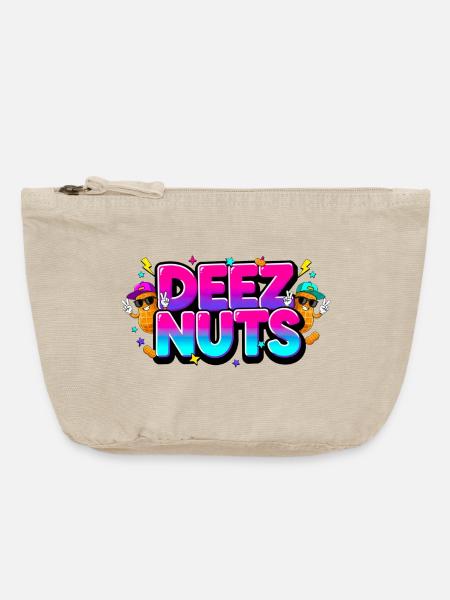 Deez Nuts – lustiges Graffiti Bunt - Vintage Reißverschluss-Täschchen (18 x 21 cm) - Vintage Sand