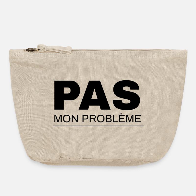 Not my problem - Vintage Zip Pouch 18 x 21 cm - vintage sand 