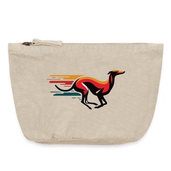 Galgo Logo No12 - Vintage Zip Pouch 18 x 21 cm - vintage sand  - Front