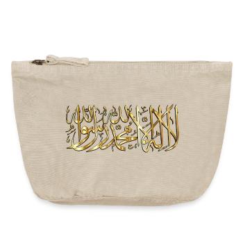 la ilaha illa ALLAH - Vintage Zip Pouch 18 x 21 cm - vintage sand  - Front