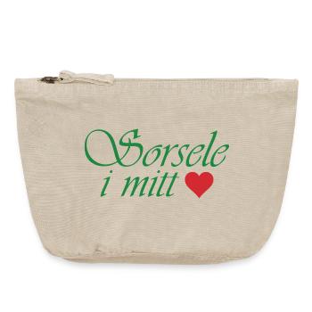 Sorsele in my heart - Vintage Zip Pouch 18 x 21 cm - vintage sand  - Front