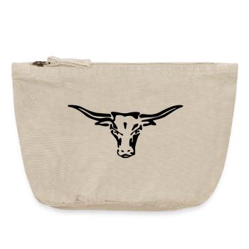 texas longhorn exit-shirt - Vintage Reißverschluss-Täschchen (18 x 21 cm) - Vintage Sand  - Vorne