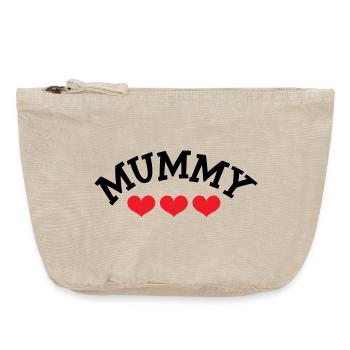 Maman / Fête des mères - Pochette zippée vintage 18 x 21 cm - sable vintage  - Devant