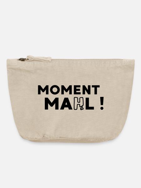 Moment mahl - Vintage Reißverschluss-Täschchen (18 x 21 cm) - Vintage Sand 