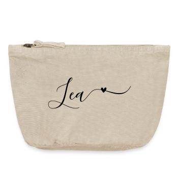 Lea Name First Name Decorative - Vintage Zip Pouch 18 x 21 cm - vintage sand  - Front