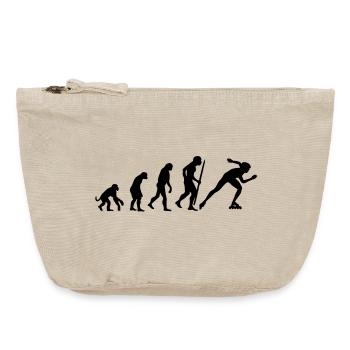 Changes in line speed skating - Vintage Zip Pouch 18 x 21 cm - vintage sand  - Front
