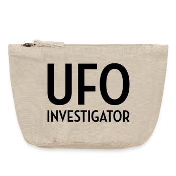 Ufo Alien Raum außerirdisches Aussenseiter - Vintage Reißverschluss-Täschchen (18 x 21 cm) - Vintage Sand  - Vorne