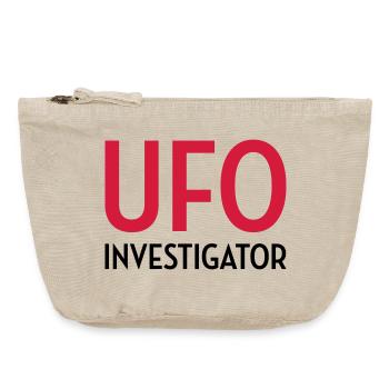 Ufo Alien Raum außerirdisches Aussenseiter - Vintage Reißverschluss-Täschchen (18 x 21 cm) - Vintage Sand  - Vorne