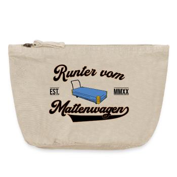 Runter vom Mattenwagen - Vintage Reißverschluss-Täschchen (18 x 21 cm) - Vintage Sand  - Vorne