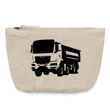 Trucker Leben LKW Fahrer - Vintage Reißverschluss-Täschchen (18 x 21 cm) - Vintage Sand  - Vorne