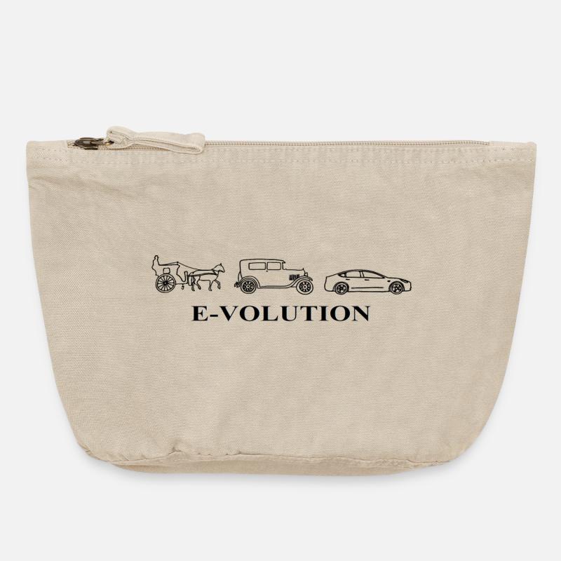 E-Volution Auto Evolution - Pochette zippée vintage 18 x 21 cm - sable vintage 