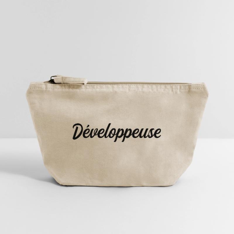 Développeuse Web Code Logiciel Application Tech Pochette zippée vintage 18 x 21 cm