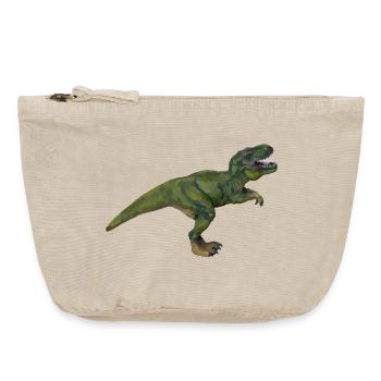 Tom T-Rex - Pochette zippée vintage 18 x 21 cm - sable vintage  - Devant