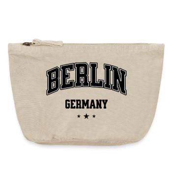 Berlin Arch Collegiate Logo - Vintage Reißverschluss-Täschchen (18 x 21 cm) - Vintage Sand  - Vorne
