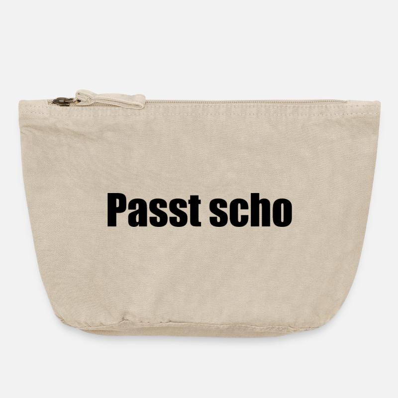 Passt scho - Vintage Reißverschluss-Täschchen (18 x 21 cm) - Vintage Sand 