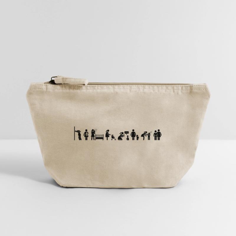 Mutter und Sohn - Mutter und Kind - Muttertag Vintage Reißverschluss-Täschchen (18 x 21 cm)