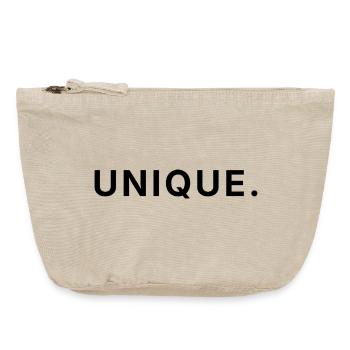 Unique - Soyez vous-même - Pochette zippée vintage 18 x 21 cm - sable vintage  - Devant