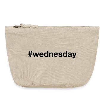 WEDNESDAY Hashtag wednesday - Vintage Zip Pouch 18 x 21 cm - vintage sand  - Front