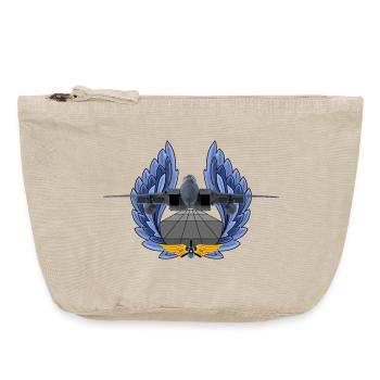 F-15 Eagle - Pochette zippée vintage 18 x 21 cm - sable vintage  - Devant