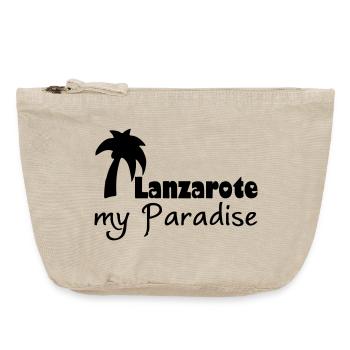 Lanzarote Paradise Urlaub Geschenk - Vintage Reißverschluss-Täschchen (18 x 21 cm) - Vintage Sand  - Vorne