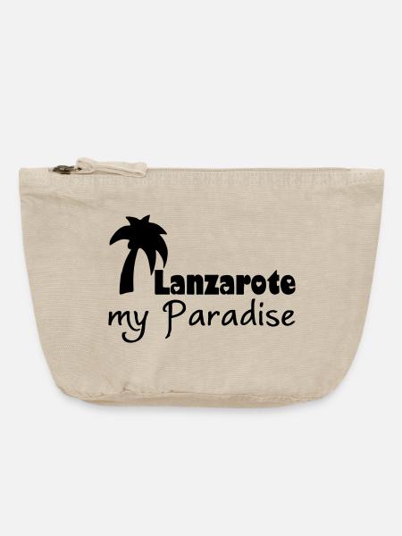 Lanzarote Paradise Urlaub Geschenk - Vintage Reißverschluss-Täschchen (18 x 21 cm) - Vintage Sand
