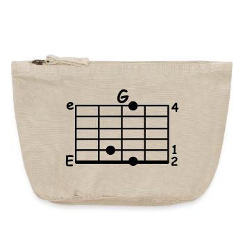 Musicien Accord - Pochette zippée vintage 18 x 21 cm - sable vintage  - Devant
