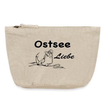 Ostsee Liebe - Vintage Reißverschluss-Täschchen (18 x 21 cm) - Vintage Sand  - Vorne