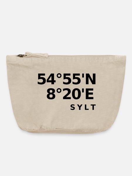 Sylt - Vintage Reißverschluss-Täschchen (18 x 21 cm) - Vintage Sand