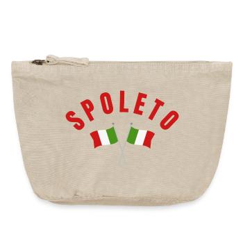 Spoleto Italienische Flaggen - Vintage Reißverschluss-Täschchen (18 x 21 cm) - Vintage Sand  - Vorne