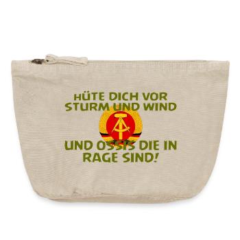 SSW27 OSSIS IN RAGE - Vintage Reißverschluss-Täschchen (18 x 21 cm) - Vintage Sand  - Vorne