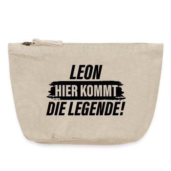 Leon, voici la légende - Pochette zippée vintage 18 x 21 cm - sable vintage  - Devant
