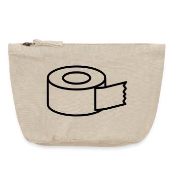 Klebeband Tape Handwerk Icon - Vintage Reißverschluss-Täschchen (18 x 21 cm) - Vintage Sand  - Vorne