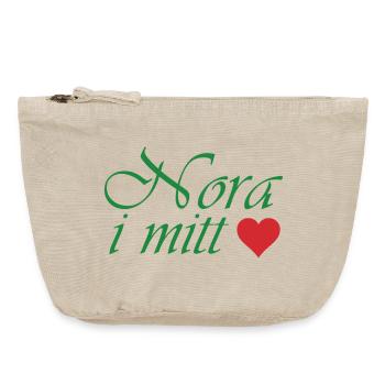 Nora in my heart - Vintage Zip Pouch 18 x 21 cm - vintage sand  - Front