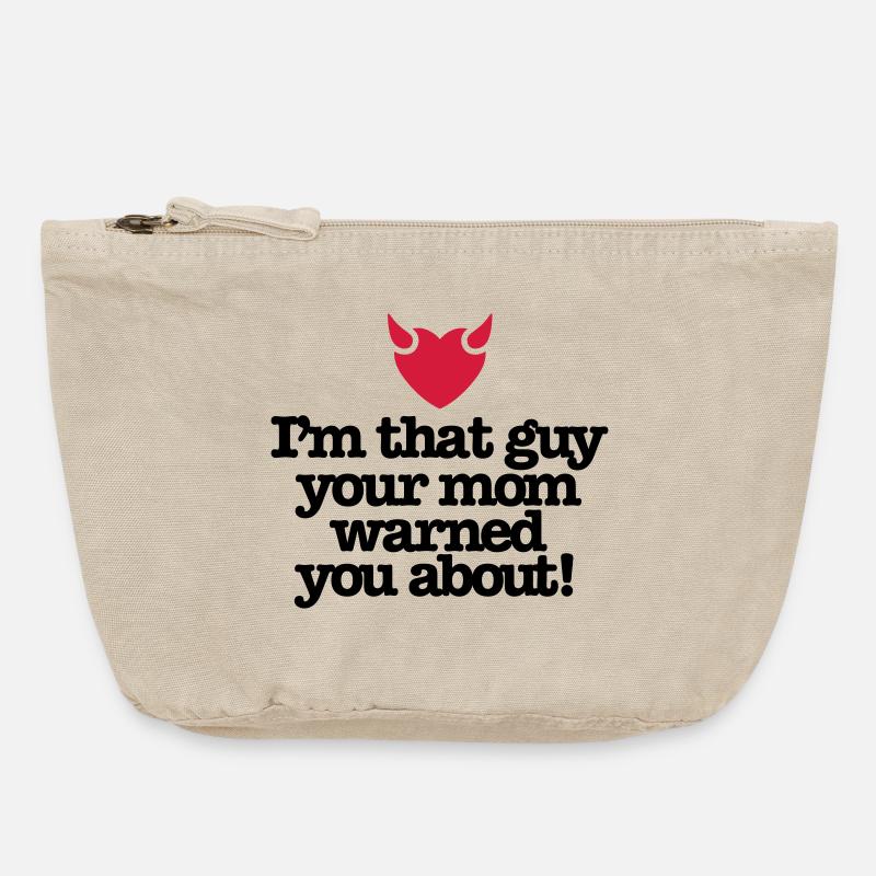 Ich bin der Kerl Ihre Mutter warnte Sie - Vintage Reißverschluss-Täschchen (18 x 21 cm) - Vintage Sand 