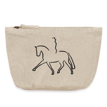 2541614 14699469 dressage - Pochette zippée vintage 18 x 21 cm - sable vintage  - Devant