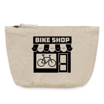 Magasin de vélos - Pochette zippée vintage 18 x 21 cm - sable vintage  - Devant