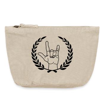 Respekt vor Handgesten - Vintage Reißverschluss-Täschchen (18 x 21 cm) - Vintage Sand  - Vorne