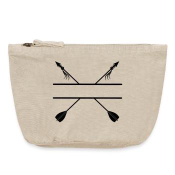 Tir à l’arc Viking arrows - Pochette zippée vintage 18 x 21 cm - sable vintage  - Devant