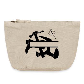 Shoemaker's tool boot - Vintage Zip Pouch 18 x 21 cm - vintage sand  - Front