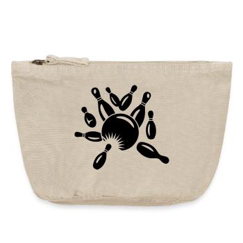 Kegel und Kugel - Vintage Reißverschluss-Täschchen (18 x 21 cm) - Vintage Sand  - Vorne