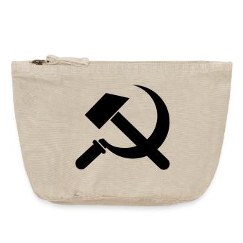 communisme - Pochette zippée vintage 18 x 21 cm - sable vintage  - Devant