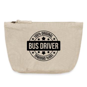 Bus Driver / Busfahrer / Autocar / Autobus / Job - Vintage Zip Pouch 18 x 21 cm - vintage sand  - Front
