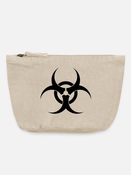 Bio - Vintage Reißverschluss-Täschchen (18 x 21 cm) - Vintage Sand