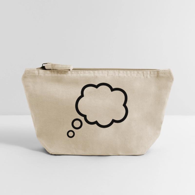 Thinking Bubble Comic Thought Bubble Bubble Thoughts Vintage Zip Pouch 18 x 21 cm