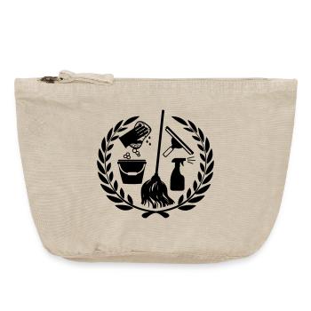 Outil de nettoyage de logo plus propre - Pochette zippée vintage 18 x 21 cm - sable vintage  - Devant