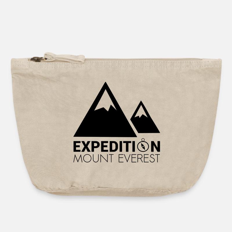 Expédition Mont Everest - Pochette zippée vintage 18 x 21 cm - sable vintage 